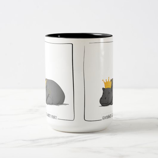 Baby Pygmy Hippo - Mug  ツートーンマグカップ (中央)