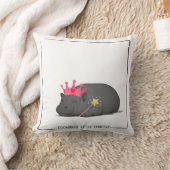 Baby Pygmy Hippo - Princess Cushion クッション (ブランケット)