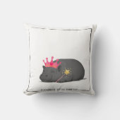 Baby Pygmy Hippo - Princess Cushion クッション (正面)