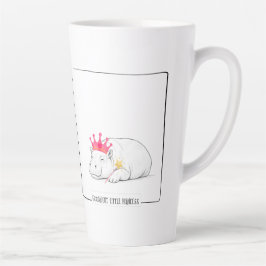 Baby Pygmy Hippo Princess Mug カフェラテマグ