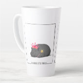 Baby Pygmy Hippo Princess Mug カフェラテマグ (左アングル)