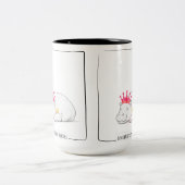 Baby Pygmy Hippo Princess Mug ツートーンマグカップ (中央)