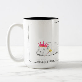 Baby Pygmy Hippo Princess Mug ツートーンマグカップ