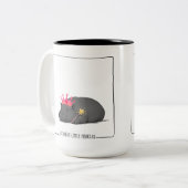 Baby Pygmy Hippo Princess Mug ツートーンマグカップ (正面左)