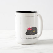 Baby Pygmy Hippo Princess Mug ツートーンマグカップ (正面右)