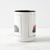 Baby Pygmy Hippo Princess Mug ツートーンマグカップ (中央)