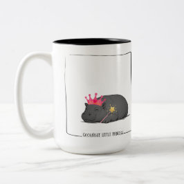 Baby Pygmy Hippo Princess Mug ツートーンマグカップ