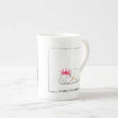 Baby Pygmy Hippo Princess Mug ボーンチャイナマグカップ (正面右)
