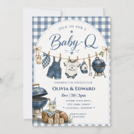 Baby-Q | バックヤードバーベキュー ベイビーシャワー 招待状