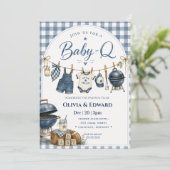 Baby-Q | バックヤードバーベキュー ベイビーシャワー 招待状 (スタンド正面)