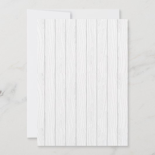 Baby-Q Baby Shower Boy Rustic BBQ Backyard Plaid  招待状 (裏面)