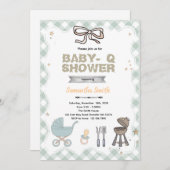 Baby Q Baby Shower party Invitation 招待状 (正面/裏面)