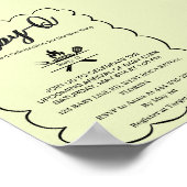 Baby-Q Backyard Baby Shower BBQ Baby ポスター (角)