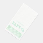 Baby-Q Mint Green Gingham Baby Shower (コーナー)