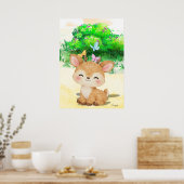Baby Reindeer Wall art Printable poster ポスター (キッチン)