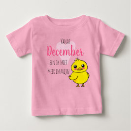 Baby reveal Niet meer in mijn eendje schattig ベビーTシャツ