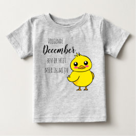 Baby reveal Niet meer in mijn eendje schattig ベビーTシャツ