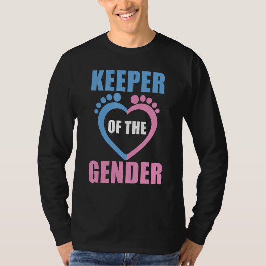 baby reveal party gender reveal keeper of the gend tシャツ (正面)