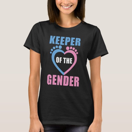 baby reveal party gender reveal keeper of the gend tシャツ (正面)