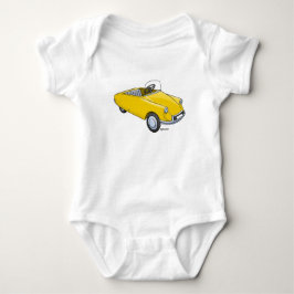 baby rompertje met afbeelding Citroën DS trapauto ベビーボディスーツ