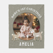 Baby’s 1st Christmas Reindeer Keepsake Photo