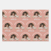 Baby’s 1st Christmas Reindeer Keepsake Photo ラッピングペーパーシート (正面)