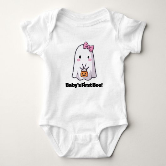 Baby’s First Boo! – Adorable Halloween Bodysuit fo ベビーボディスーツ (正面)