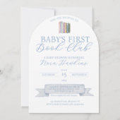 Baby’s First Book Club Baby Shower Invitation 招待状 (裏面)
