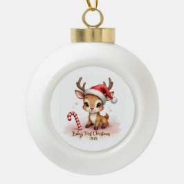 Baby’s First Christmas 2025 – Ceramic Ornament セラミックボールオーナメント