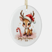 Baby’s First Christmas 2025 – Snowflake Ornament セラミックオーナメント (右)