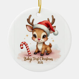 Baby’s First Christmas 2025 – Snowflake Ornament セラミックオーナメント