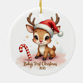 Baby’s First Christmas 2025 – Snowflake Ornament セラミックオーナメント