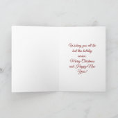 Baby’s First Christmas 2025 Unicorn Reindeer card カード (内部)