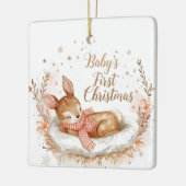 Baby’s First Christmas A Square Keepsake  セラミックオーナメント (左)