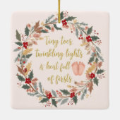 Baby’s First Christmas A Square Keepsake  セラミックオーナメント (裏面)