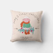 Baby’s First Christmas Adorable Lamb Ornament クッション (正面)