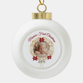 Baby’s First Christmas Ceramic Ball Ornament セラミックボールオーナメント