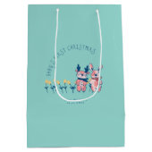 Baby’s First Christmas cute Reindeer Friends ミディアムペーパーバッグ (裏面)