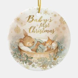 Baby’s First Christmas Double-Sided Ceramic  セラミックオーナメント