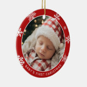 Baby’s First Christmas Double Sided Photo Ornament セラミックオーナメント (右)