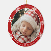 Baby’s First Christmas Double Sided Photo Ornament セラミックオーナメント (左)