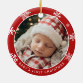 Baby’s First Christmas Double Sided Photo Ornament セラミックオーナメント (裏面)