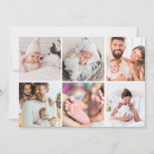 Baby’s First Christmas Multiple Photos Holiday シーズンカード (裏面)