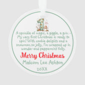 Baby’s First Christmas Ornament  オーナメント (裏面)