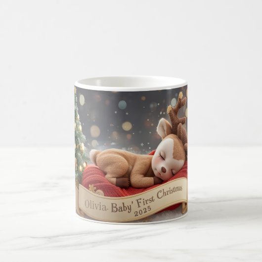 Baby’s First Christmas Personalized Mug コーヒーマグカップ (中央)