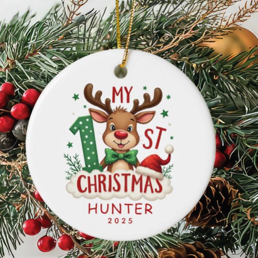 Baby’s First Christmas Personalized ornament セラミックオーナメント