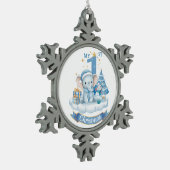 Baby’s First Christmas – Pewter Ornament スノーフレークピューターオーナメント (左)