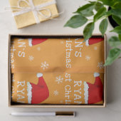 Baby`s First Christmas Red Santa Hat Snowflake 薄葉紙 (ギフト)