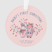 Baby’s First Christmas Woodland Friends オーナメント (正面)