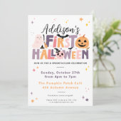 Baby’s First Halloween Birthday Invitation 招待状 (スタンド正面)